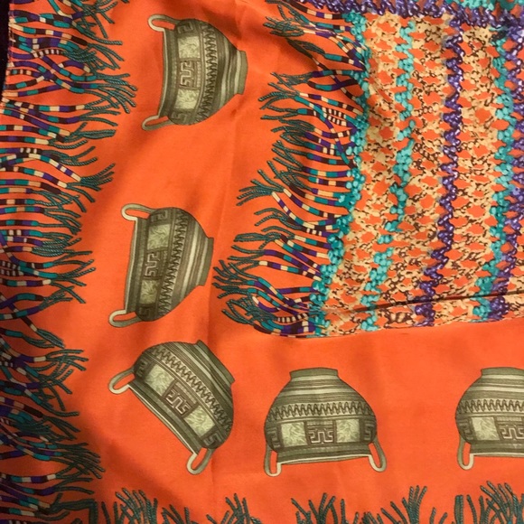 HSYT Tribal Print Silky Feeling Polyester Scarf - Picture 2 of 8